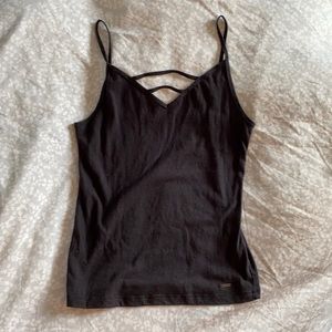 Black Hollister Cutout Top